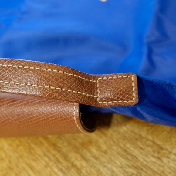 LONGCHAMP Pliage Document Holder Briefcase Royal Blue EUC - Picture 7 of 14